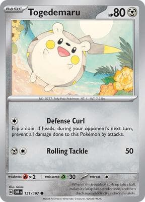 Togedemaru Obsidian Flames #151
