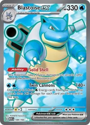 Blastoise ex 151 #184