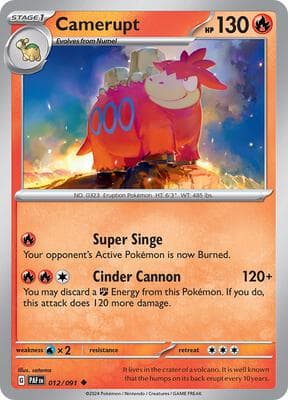 Camerupt Paldean Fates #12