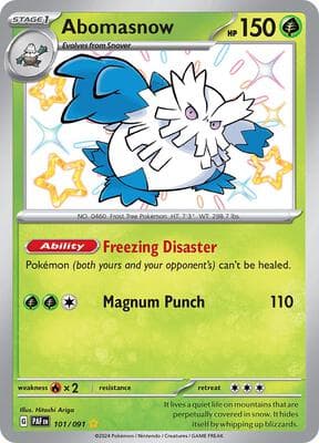 Abomasnow Paldean Fates #101