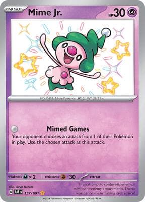 Mime Jr. Paldean Fates #157