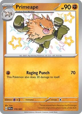 Primeape Paldean Fates #170