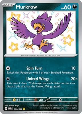 Murkrow Paldean Fates #181