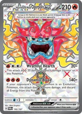 Hearthflame Mask Ogerpon ex Twilight Masquerade #192