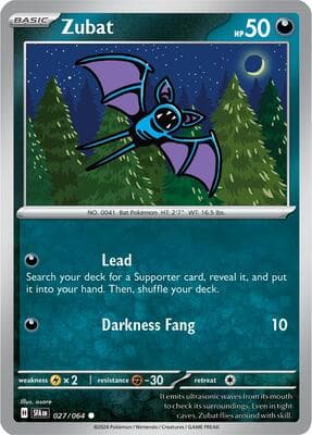 Zubat Shrouded Fable #27