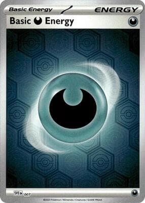 Basic Darkness Energy · Reverse Holofoil Shrouded Fable #7