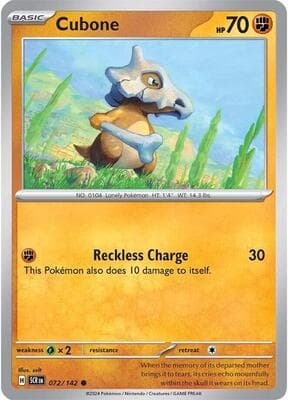 Cubone Stellar Crown #72