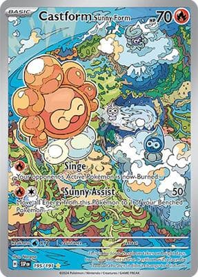 Castform Sunny Form Surging Sparks #195