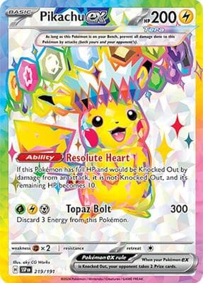 Pikachu ex Surging Sparks #219