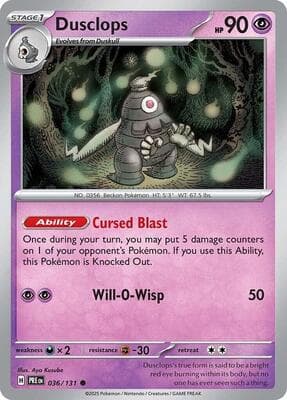Dusclops (Master Ball Pattern) Prismatic Evolutions #36