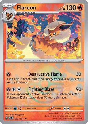 Flareon · Poke Ball Pattern Prismatic Evolutions #13
