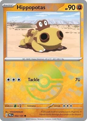Hippopotas · Poke Ball Pattern Prismatic Evolutions #52