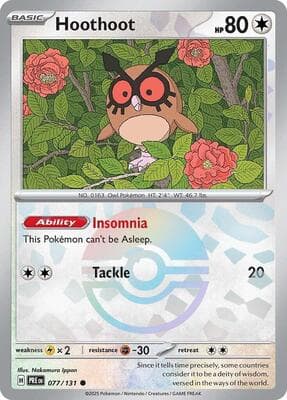 Hoothoot (Master Ball Pattern) Prismatic Evolutions #77