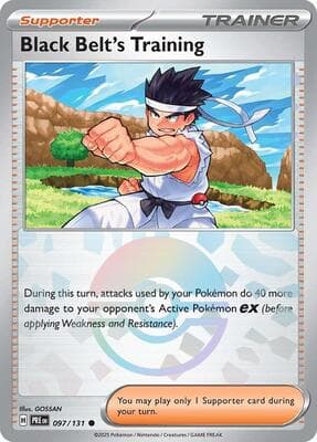 Black Belt's Training - 097/131 (Poke Ball Pattern) Prismatic Evolutions #97
