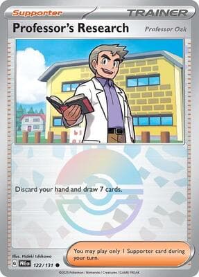 Professor's Research [Professor Oak] (Poke Ball Pattern) Prismatic Evolutions #122