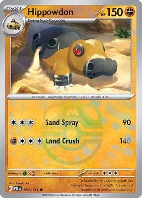 Hippowdon (Master Ball Pattern) Prismatic Evolutions #53