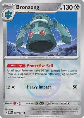 Bronzong · Master Ball Pattern Prismatic Evolutions #67