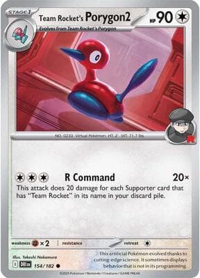 Team Rocket's Porygon2 Destined Rivals #154