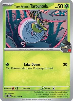 Team Rocket's Tarountula Destined Rivals #19
