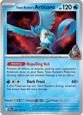 Team Rocket's Articuno Destined Rivals #51