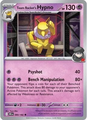 Team Rocket's Hypno Destined Rivals #80