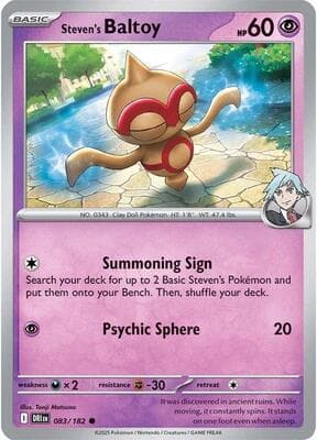 Steven's Baltoy Destined Rivals #83