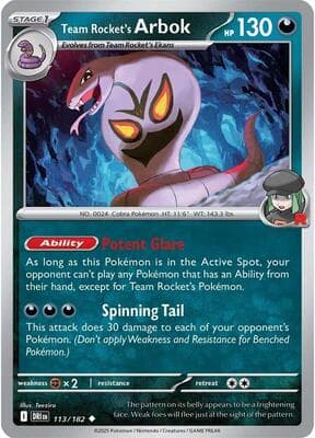 Team Rocket's Arbok Destined Rivals #113