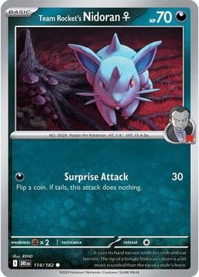 Team Rocket's Nidoran F Destined Rivals #114