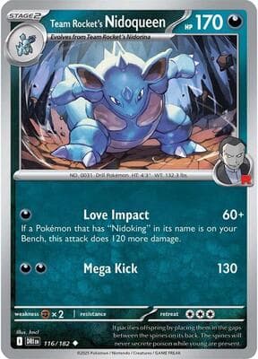 Team Rocket's Nidoqueen Destined Rivals #116