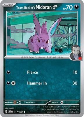 Team Rocket's Nidoran M Destined Rivals #117