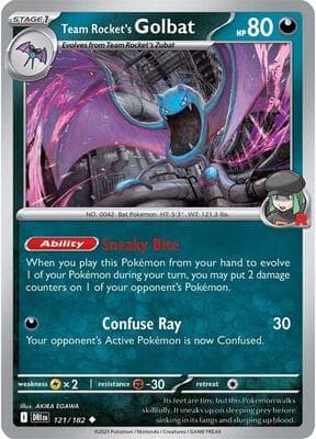 Team Rocket's Golbat Destined Rivals #121