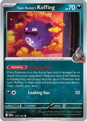 Team Rocket's Koffing Destined Rivals #125