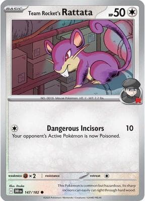 Team Rocket's Rattata Destined Rivals #147