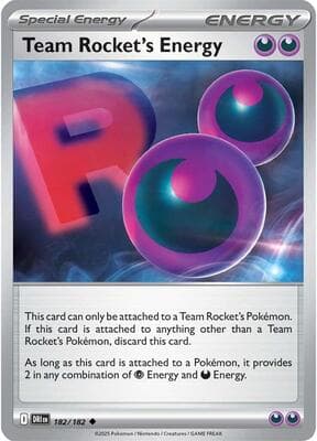 Team Rocket's Energy Destined Rivals #182