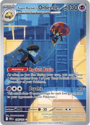 Team Rocket's Orbeetle Destined Rivals #198