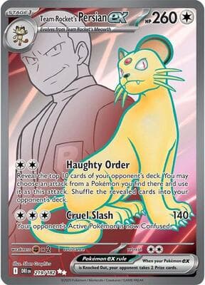 Team Rocket's Persian ex Destined Rivals #219