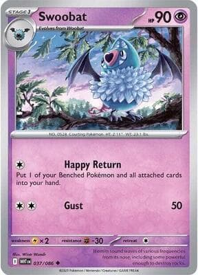 Swoobat (Master Ball Pattern) White Flare #37