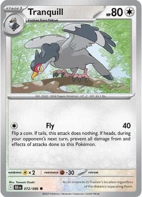 Tranquill (Poke Ball Pattern) Black Bolt #72