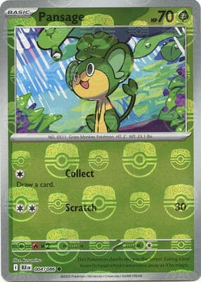 Pansage · Master Ball Pattern