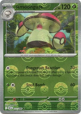 Amoonguss · Poke Ball Pattern Black Bolt #11