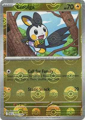 Emolga · Poke Ball Pattern Black Bolt #29