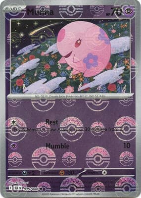 Munna · Poke Ball Pattern Black Bolt #35