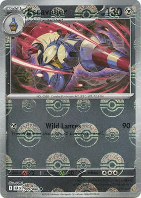 Escavalier · Poke Ball Pattern Black Bolt #60