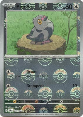 Pidove · Poke Ball Pattern Black Bolt #71