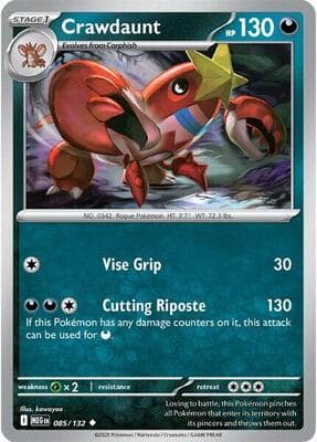 Crawdaunt Mega Evolution #85
