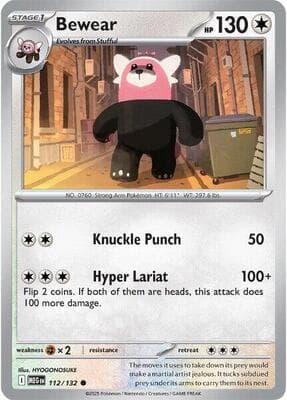 Bewear Mega Evolution #112
