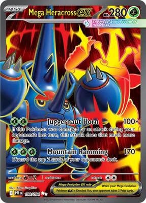 Mega Heracross ex Phantasmal Flames #108