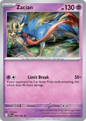 Zacian Phantasmal Flames #45
