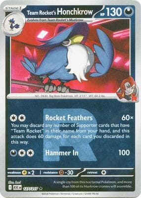 Team Rocket's Honchkrow · Team Rocket Ascended Heroes #127