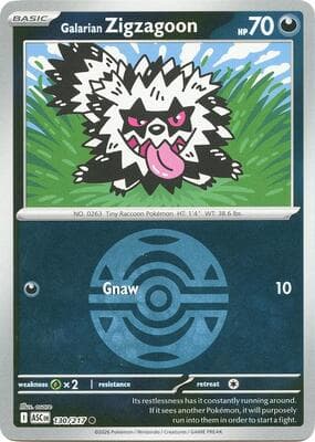 Galarian Zigzagoon · Dusk Ball